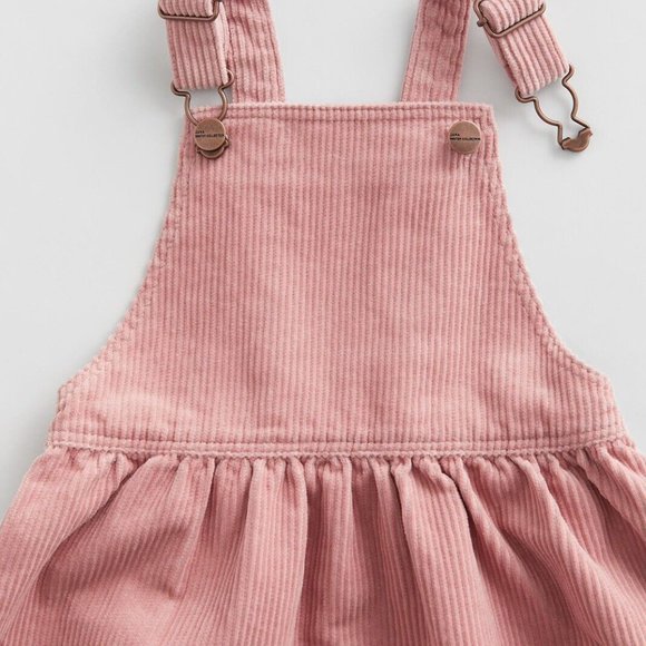 Zara Kids Pink Corduroy Overall Dress | 2-3 Years Old - Picture 2 of 5